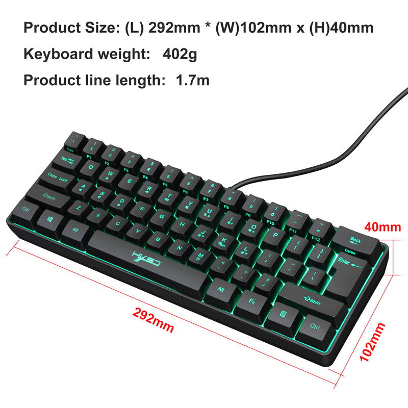 Tastiera RGB mini Glow Keys