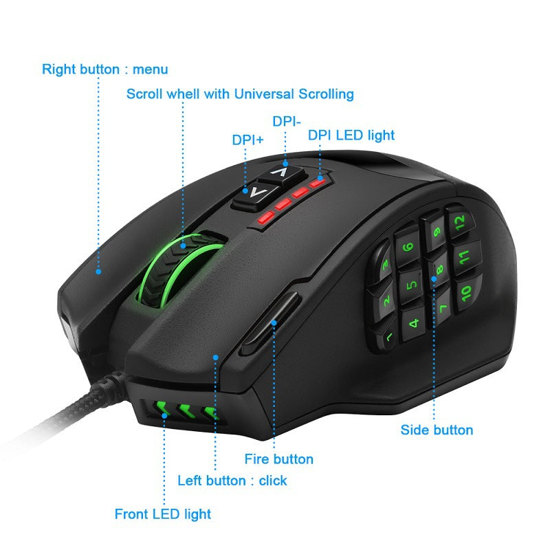 Mouse da gioco Glow Strike RGB