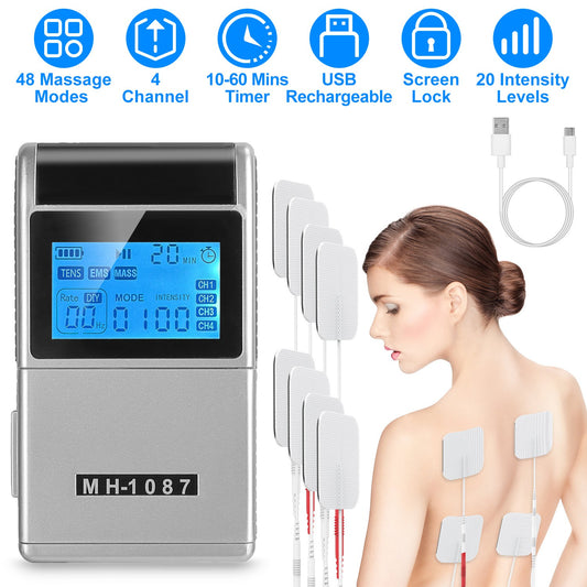 TENS Unit Muscle Stimulator — 48 Modes & Pain Relief Therapy