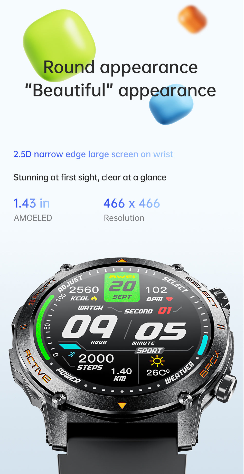 Orologio VividView AMOLED